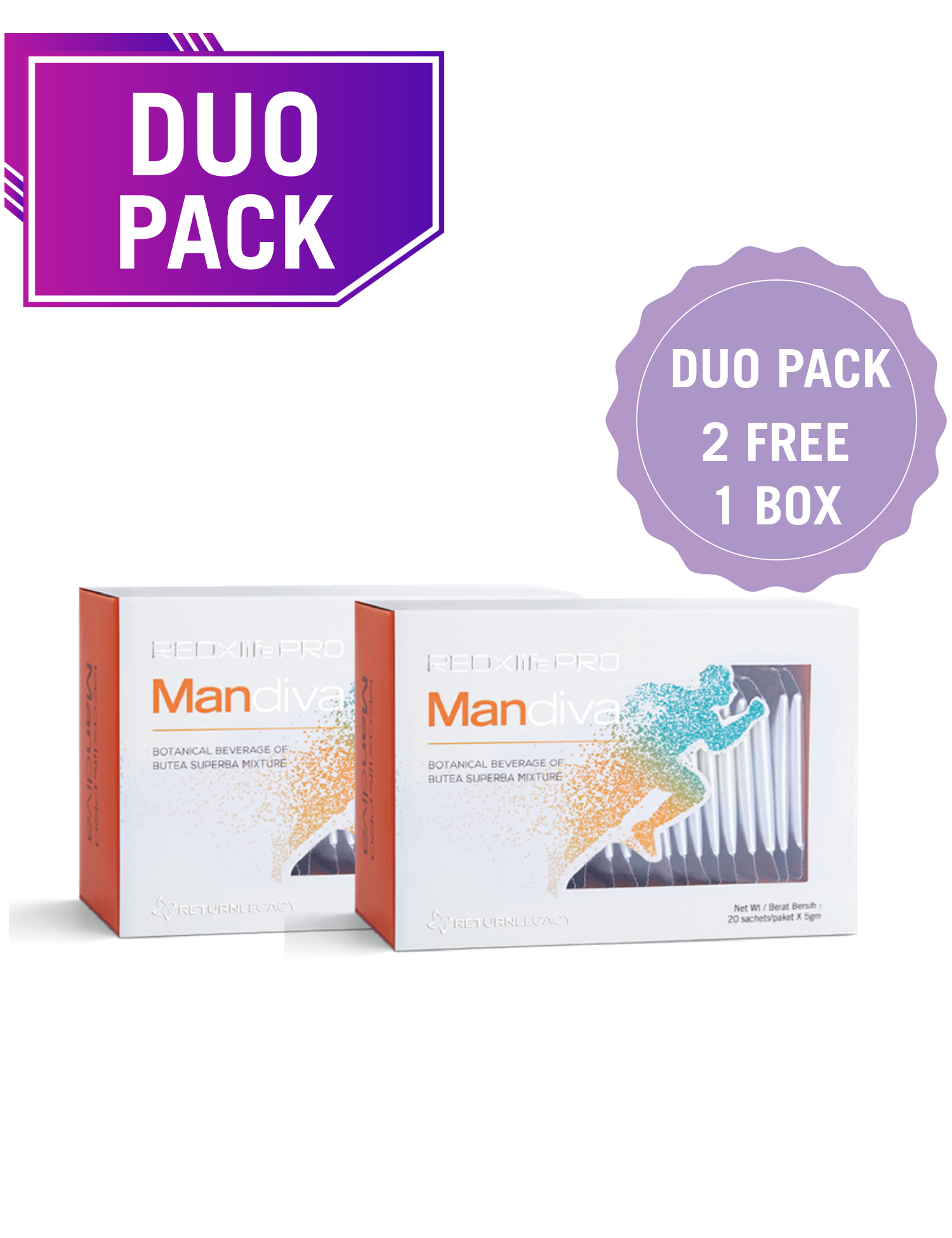 REOXlife PRO Mandiva (2 DUO PACK FREE 1 Box)